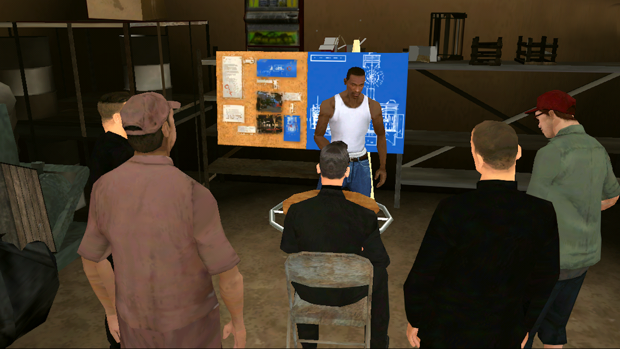 اشتباكات نارية وقتال مكثف في مهام GTA San Andreas للجوال