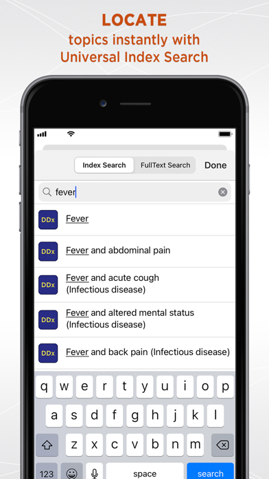 تطبيق Diagnosaurus® DDx — نظرة تفصيلية