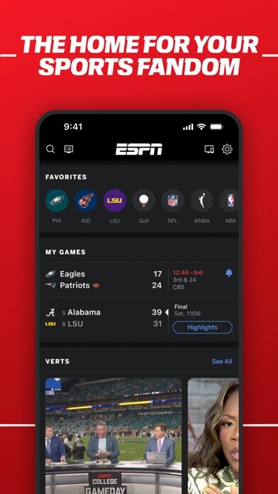 تطبيق ESPN: Live Sports & Scores — كل ما تريد معرفته