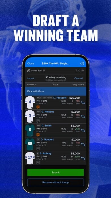 لعبة FanDuel Fantasy Sports — نظرة تفصيلية ومميزات