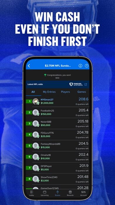 لعبة FanDuel Fantasy Sports — نظرة تفصيلية ومميزات