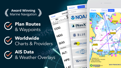 تطبيق iNavX: Marine Navigation — شرح المميزات والاستخدام