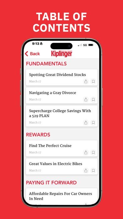 تطبيق Kiplinger Personal Finance — نظرة تفصيلية