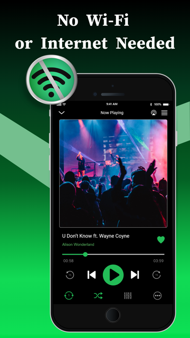 تطبيق Offline Music Player — نظرة تفصيلية