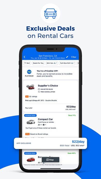 تطبيق Priceline - Hotel, Car, Flight — كل ما تريد معرفته